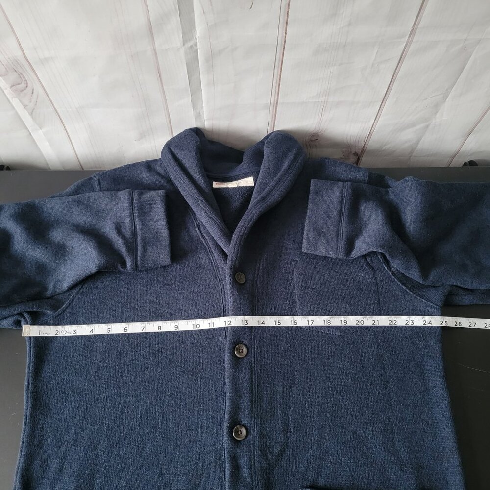 Levi’s Men’s XL Button Down  Grandpa Sweater Cardigan Lightweight Jacket, Blue - Picture 8 of 9